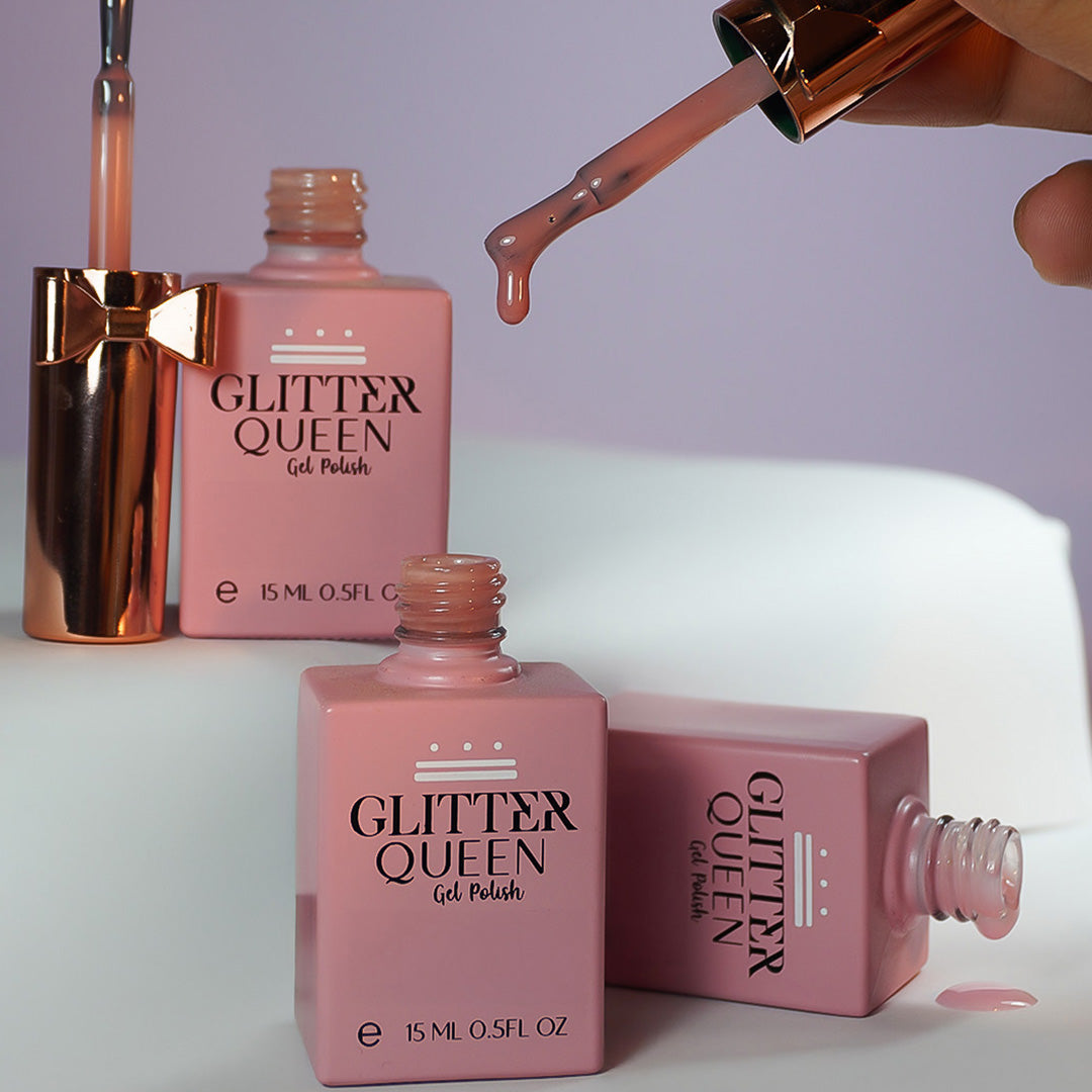 Peachy Nude, Glitter Queen 15ml