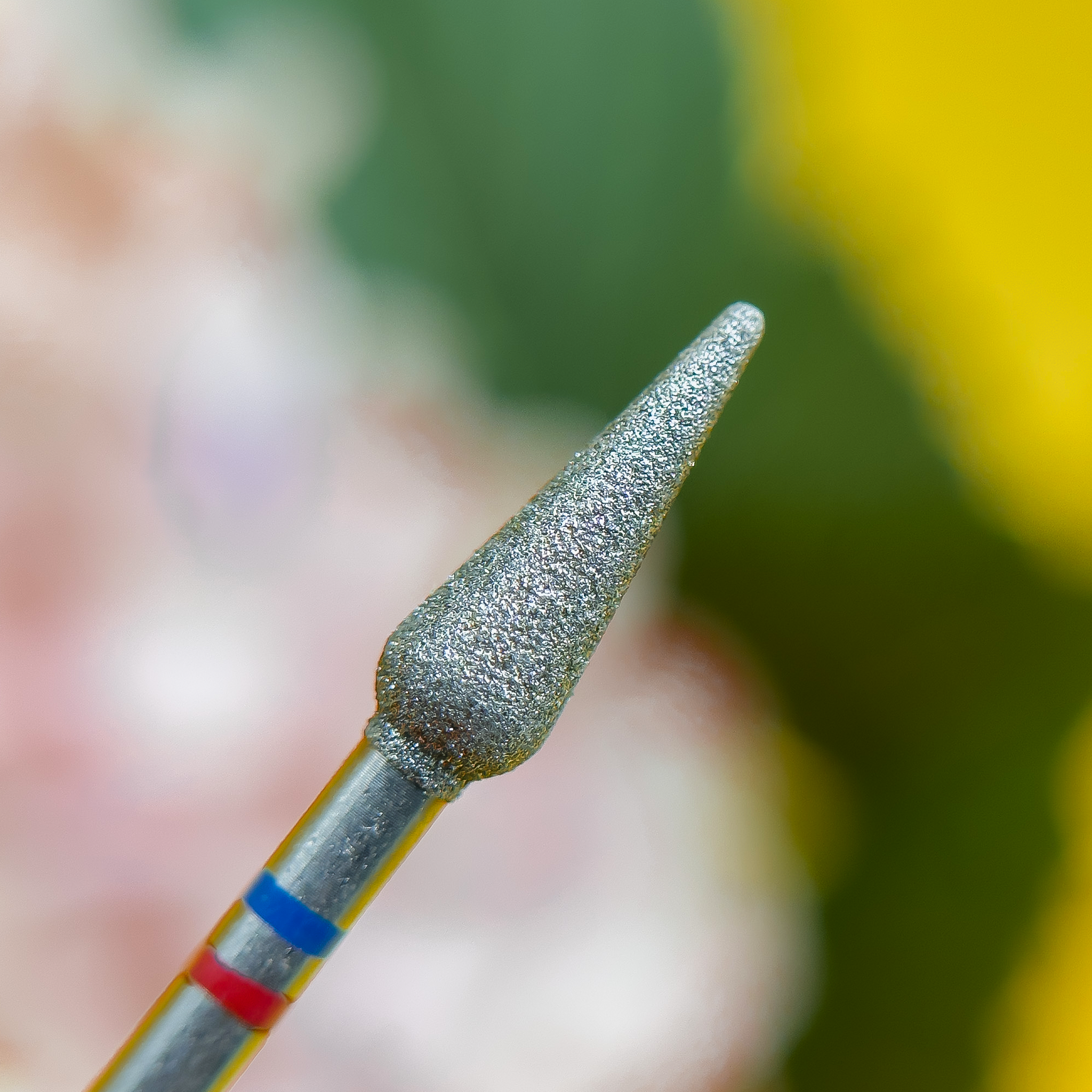 Broca Pera Híbrida Diamante — Medio - Fino (Azul + Rojo)